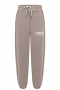 pantaloni felpa logo ricamo