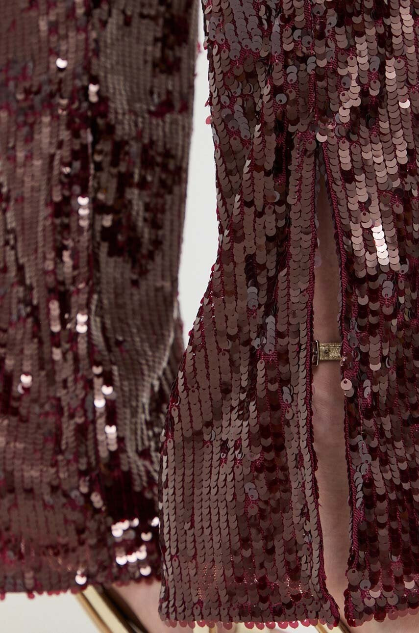 tuta paillettes bordeaux