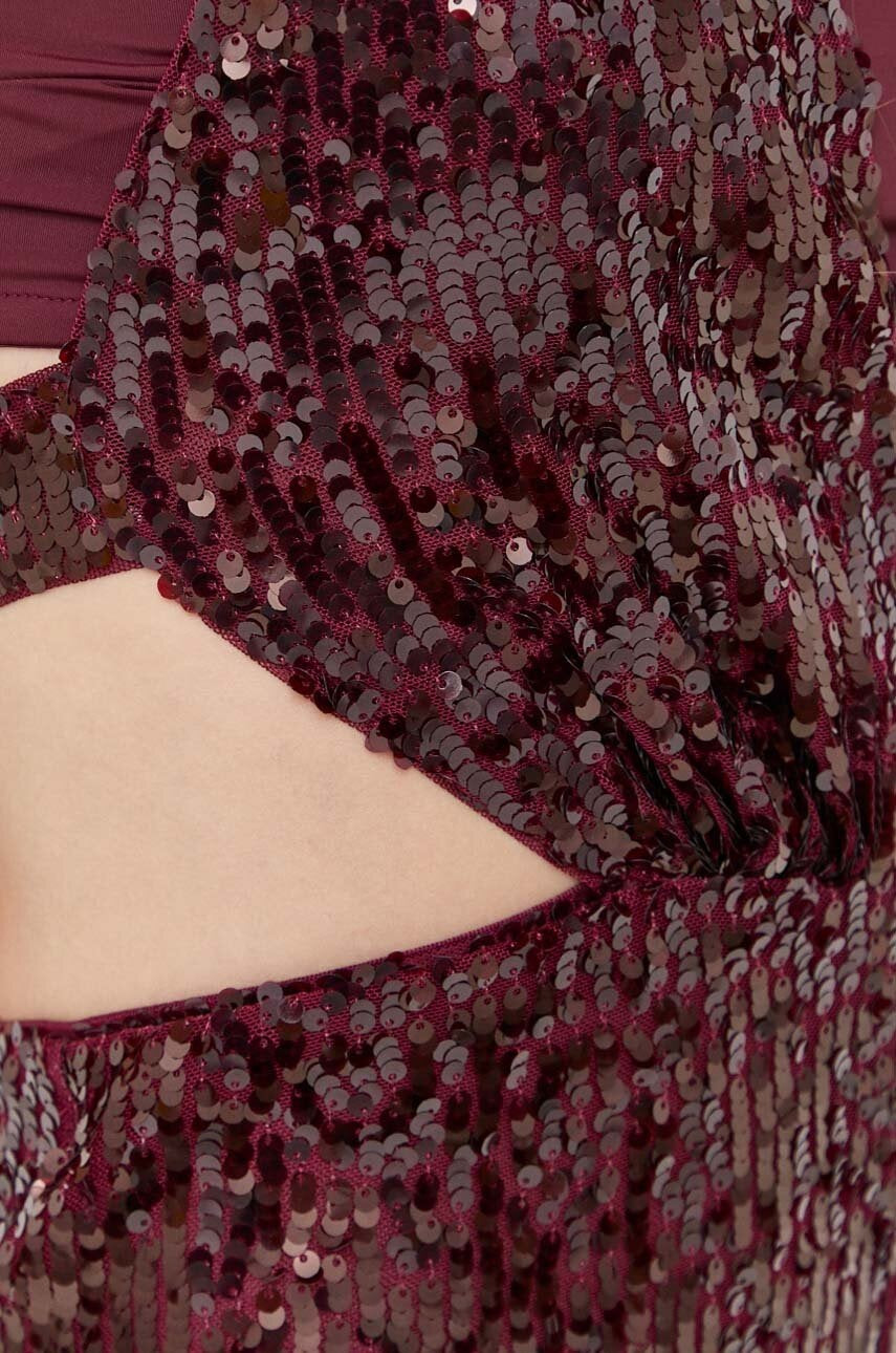 tuta paillettes bordeaux