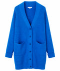cardigan lungo maglia blu