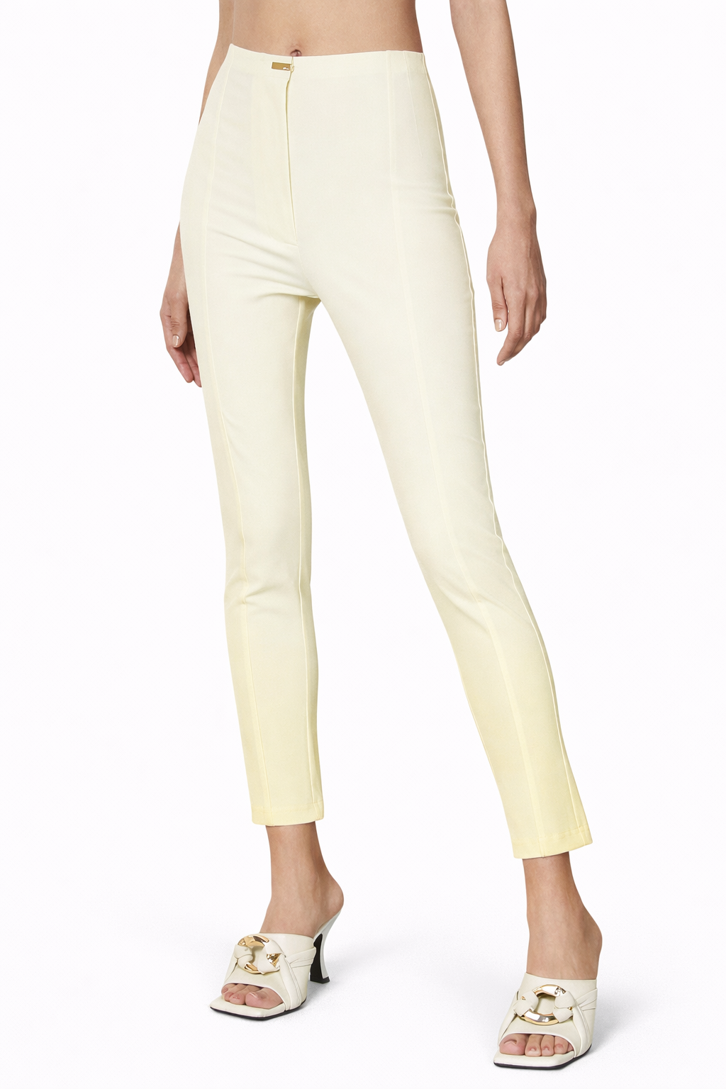 pantaloni coconut white