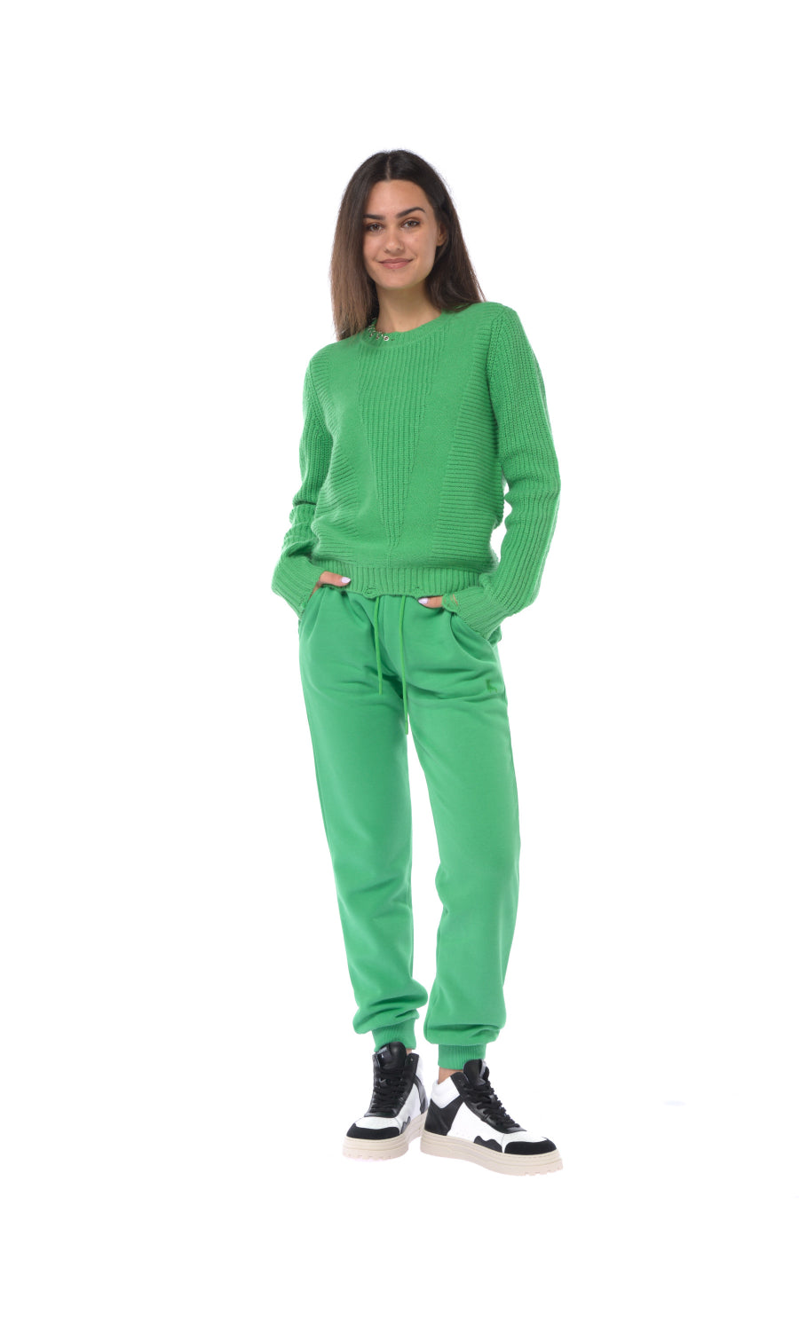 pantaloni vibrant green