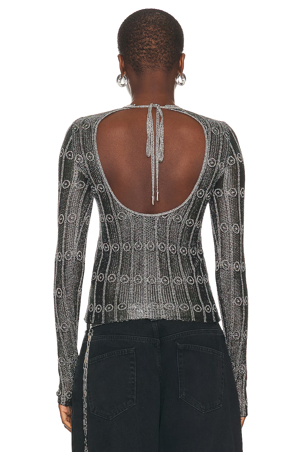 The Attico Woman Black T-shirt & Top