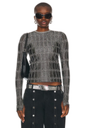 The Attico Woman Black T-shirt & Top