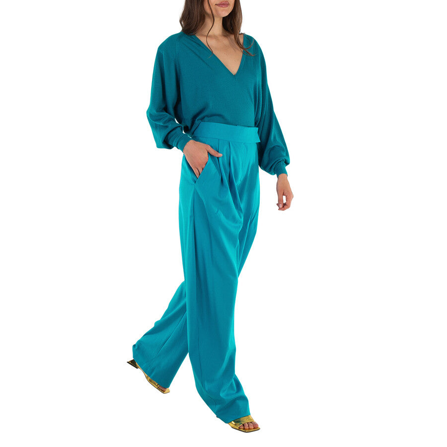 The Attico Woman Light Blue Sweaters