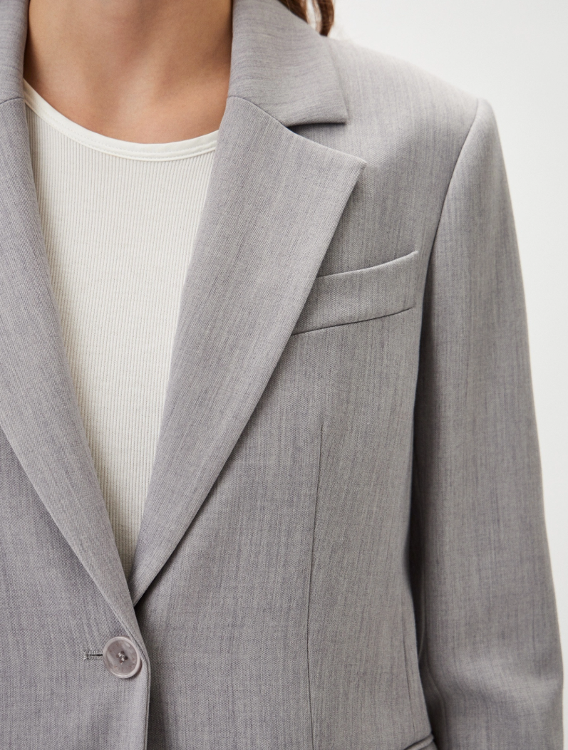 Patrizia Pepe Woman Jacket Melange Grey