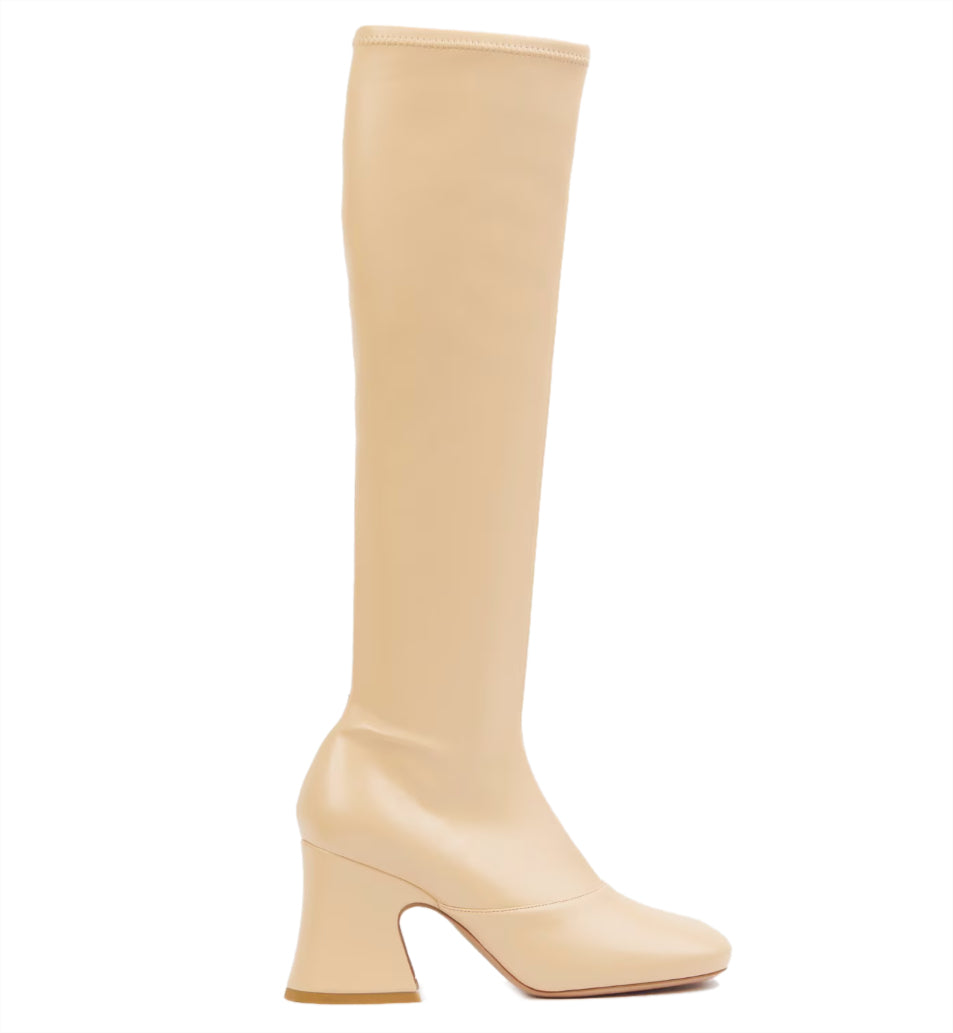 janis heeled boot beige
