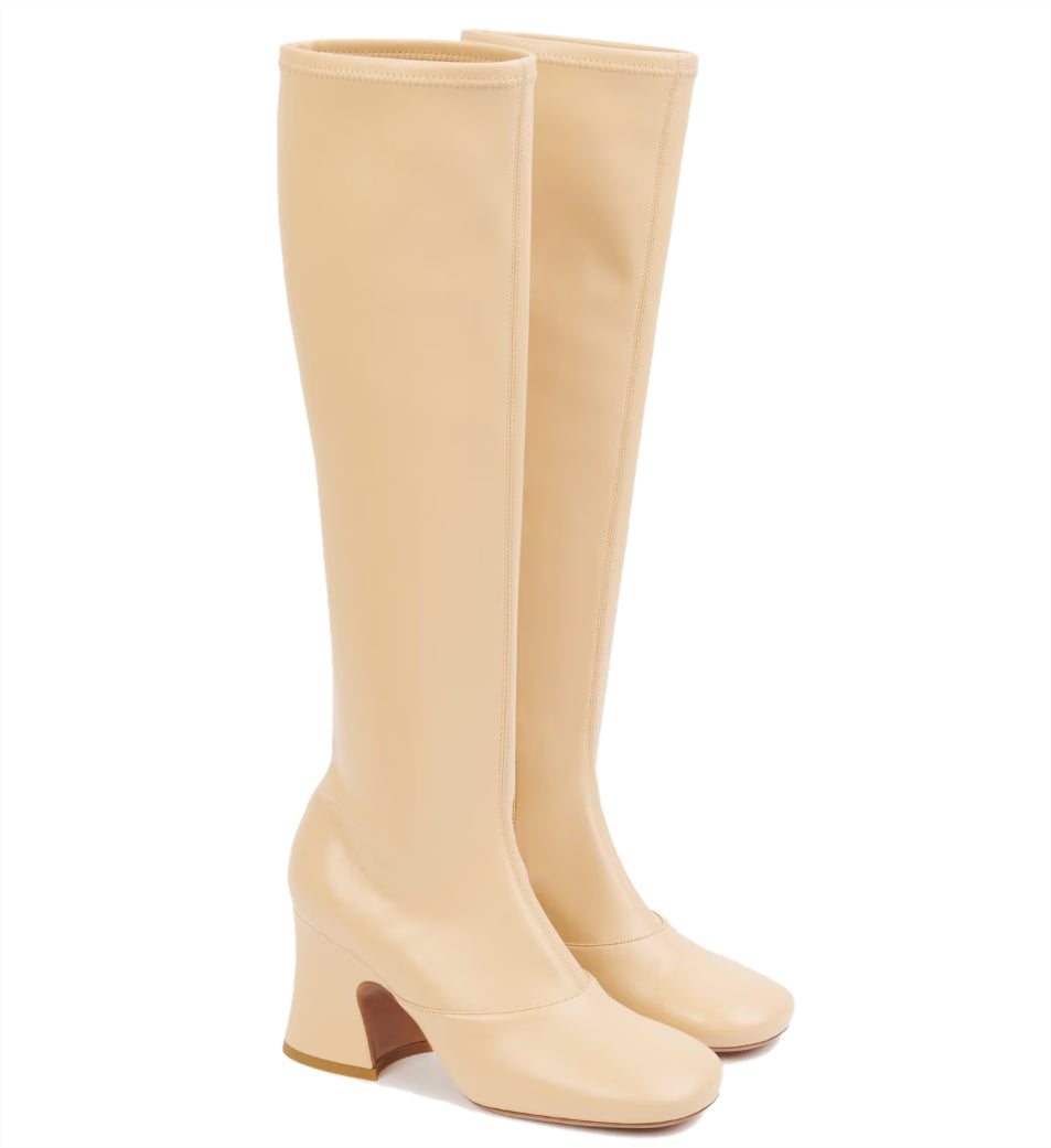 janis heeled boot beige