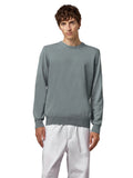 Alpha Studio Cotton Sweater Crewneck Anthracite