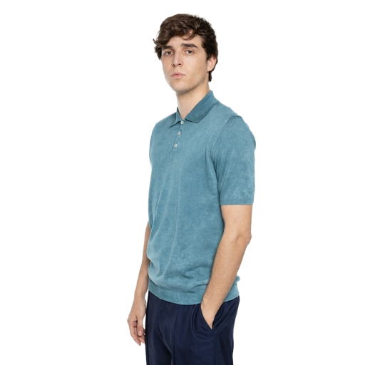 Alpha Studio Man Light Blue Polo