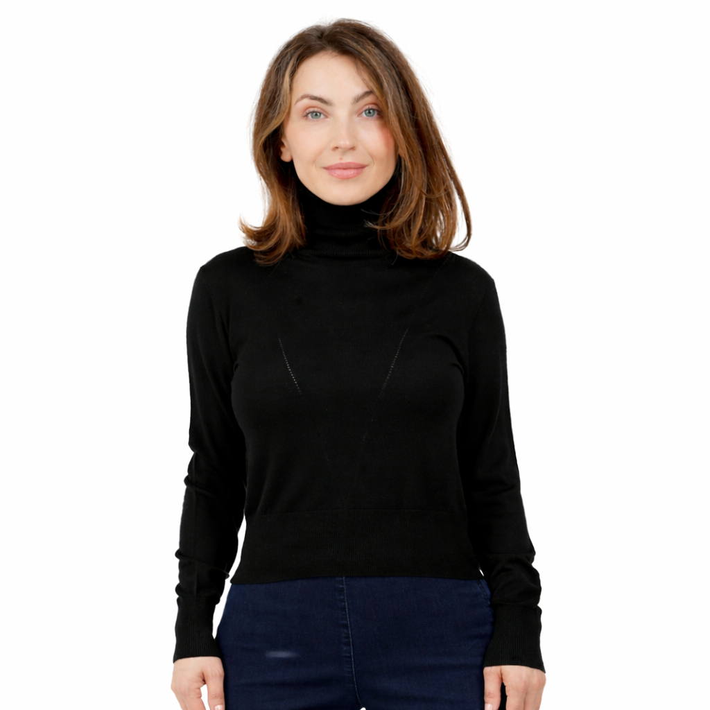 Alpha Studio Woman Black Sweaters