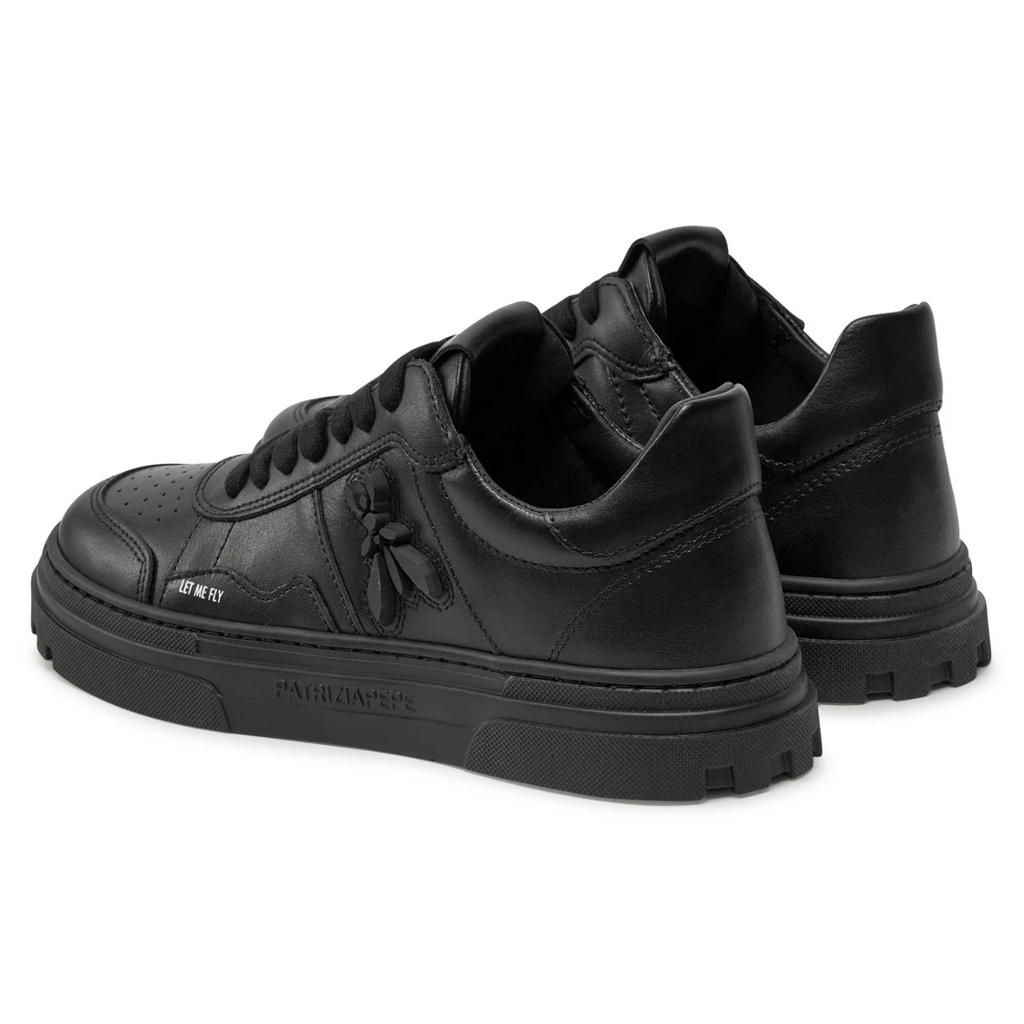 sneakers pelle nera