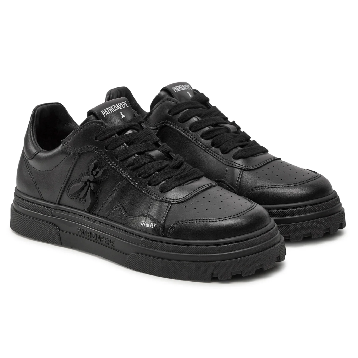 sneakers pelle nera