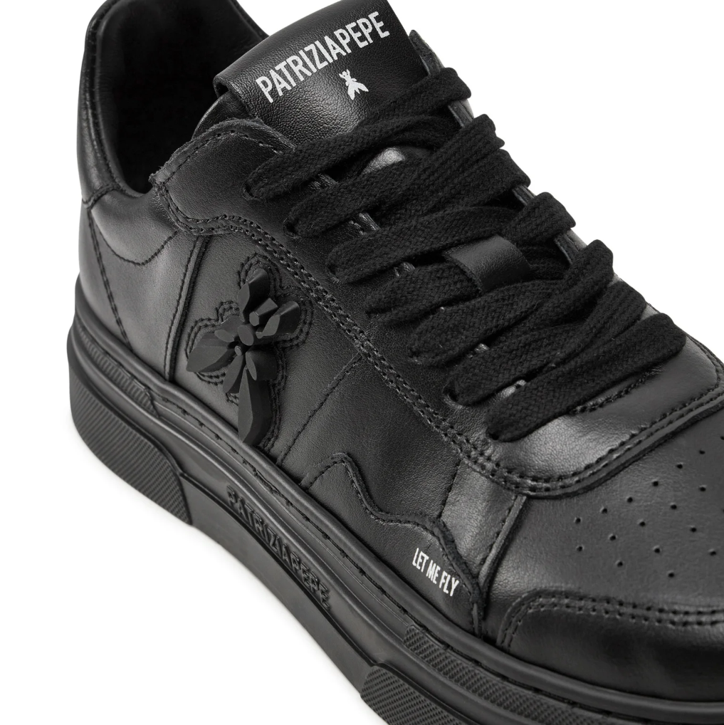 sneakers pelle nera