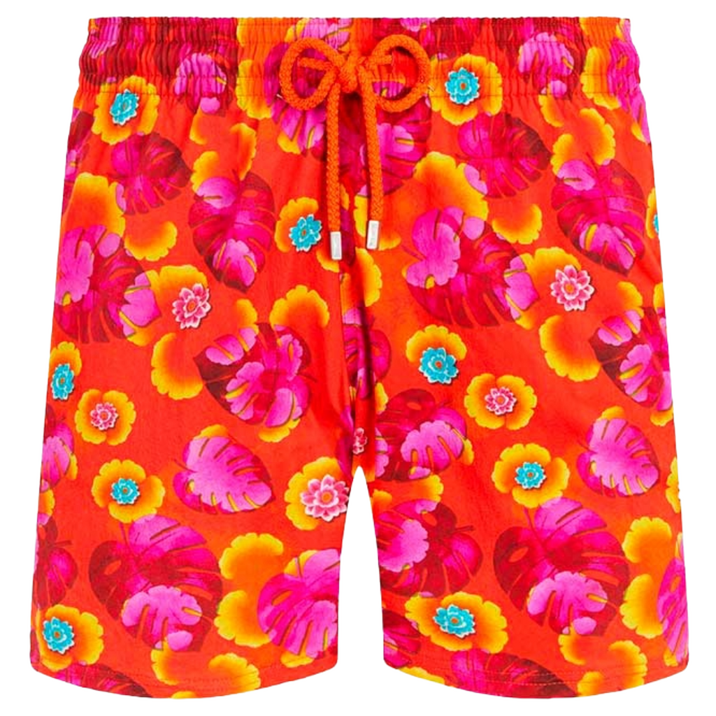 swim shorts leaf vintage