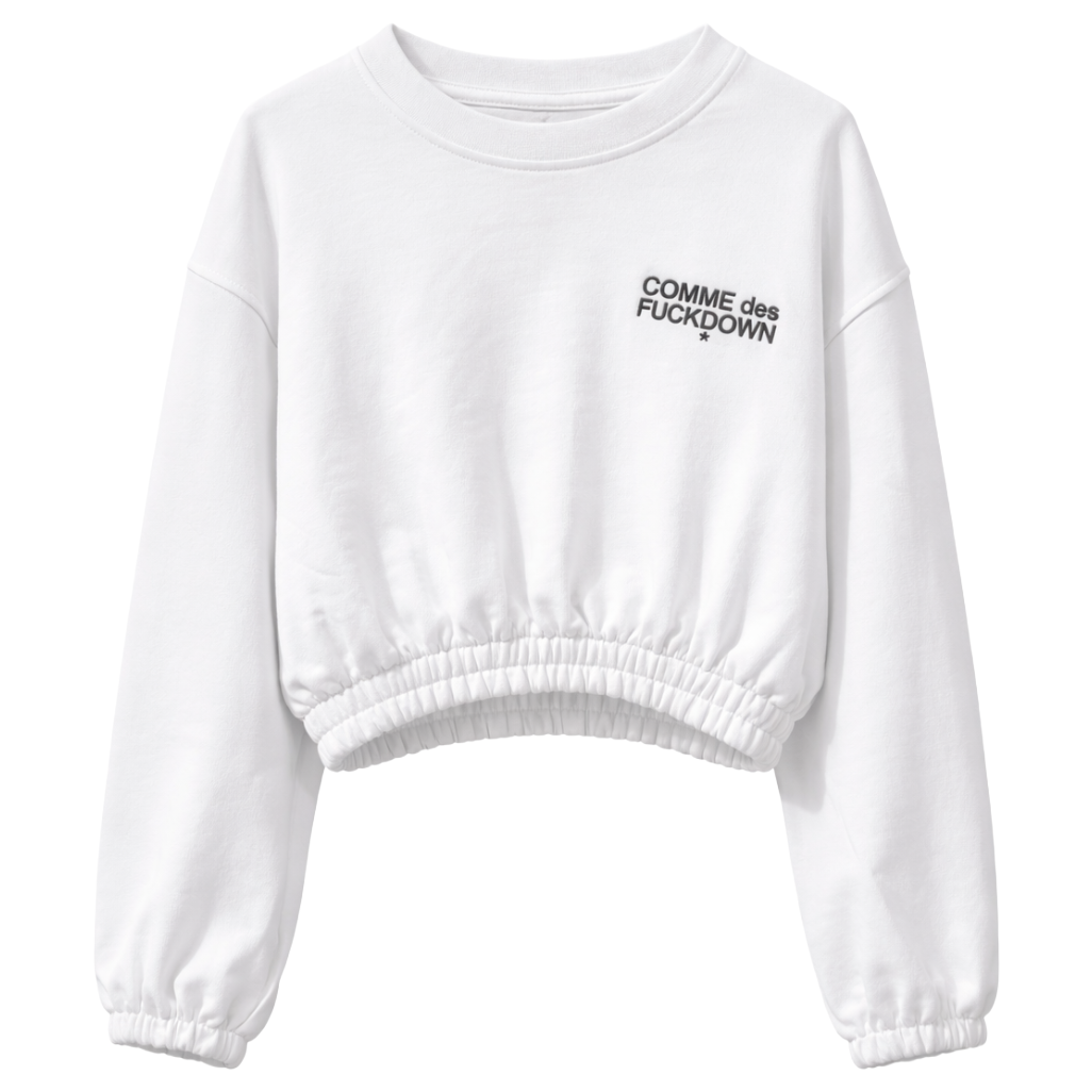 Comme Des Fuckdown Woman Sweatshirt White