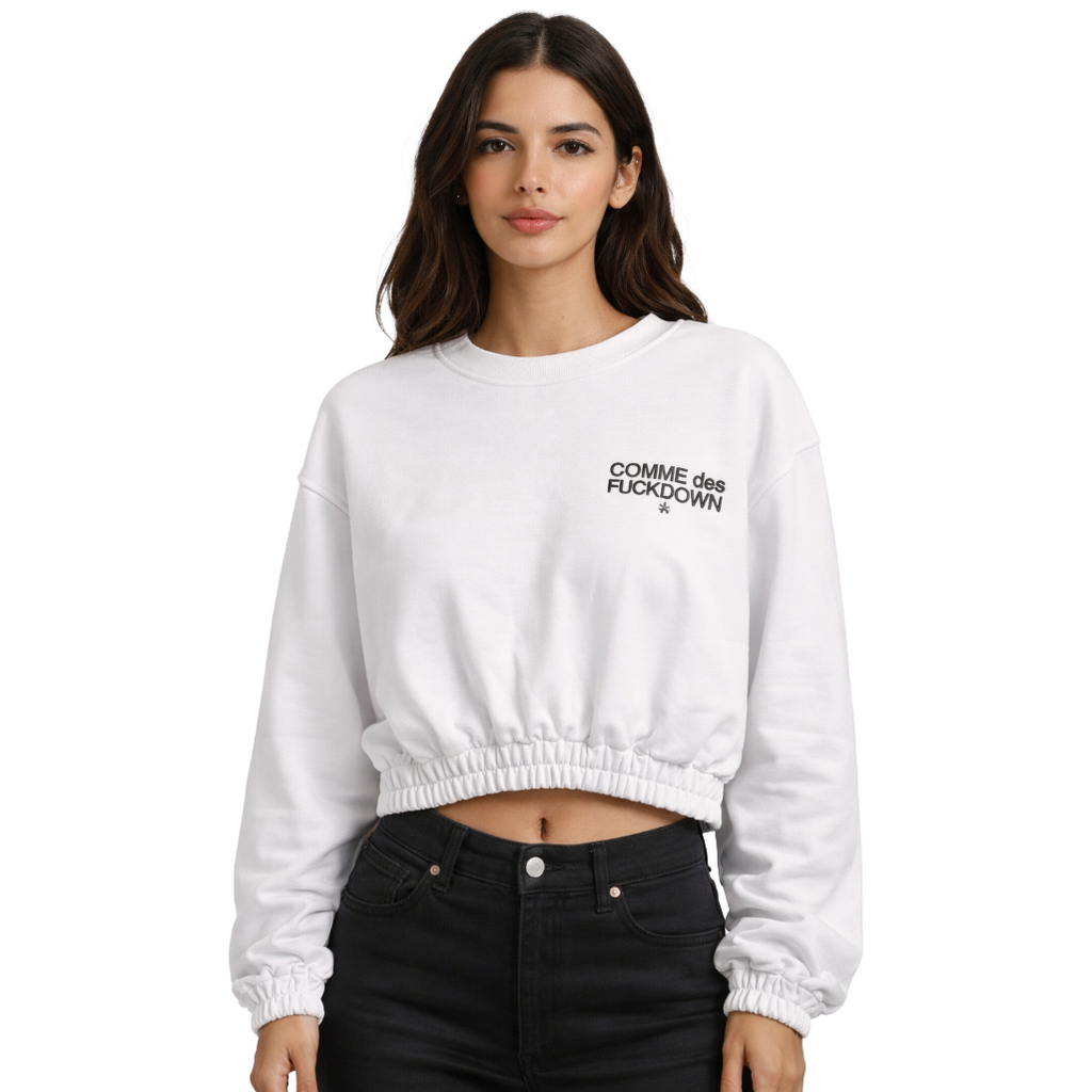 Comme Des Fuckdown Woman Sweatshirt White