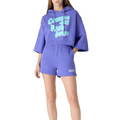 Comme Des Fuckdown Woman Sweatshirt Print Purple