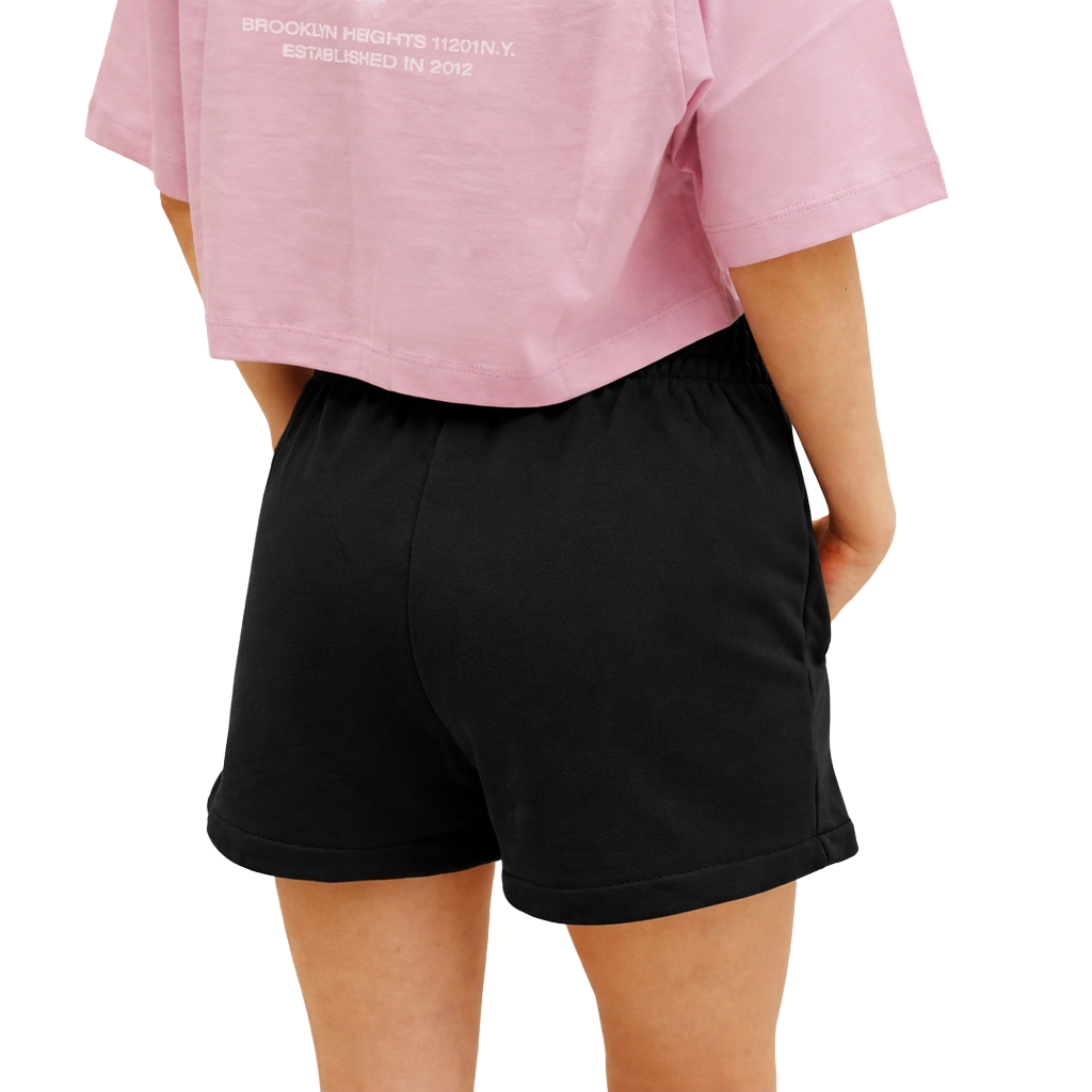 Comme Des Fuckdown Woman Embroidered Shorts Black