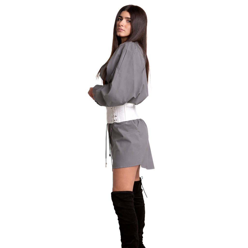 Elisabetta Franchi Top Bianco Con Coulisse White — view 3