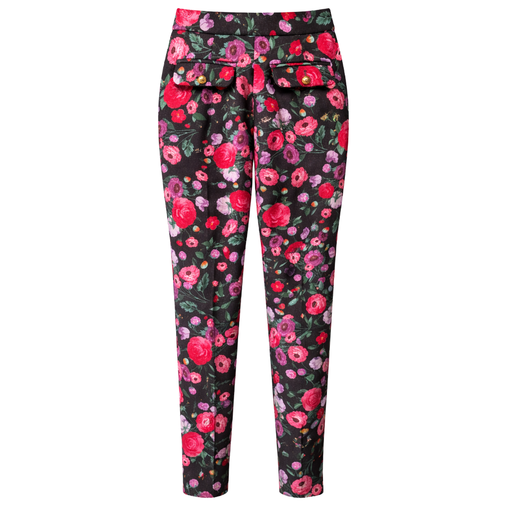 Elisabetta Franchi Trousers Pattern Floral — view 3