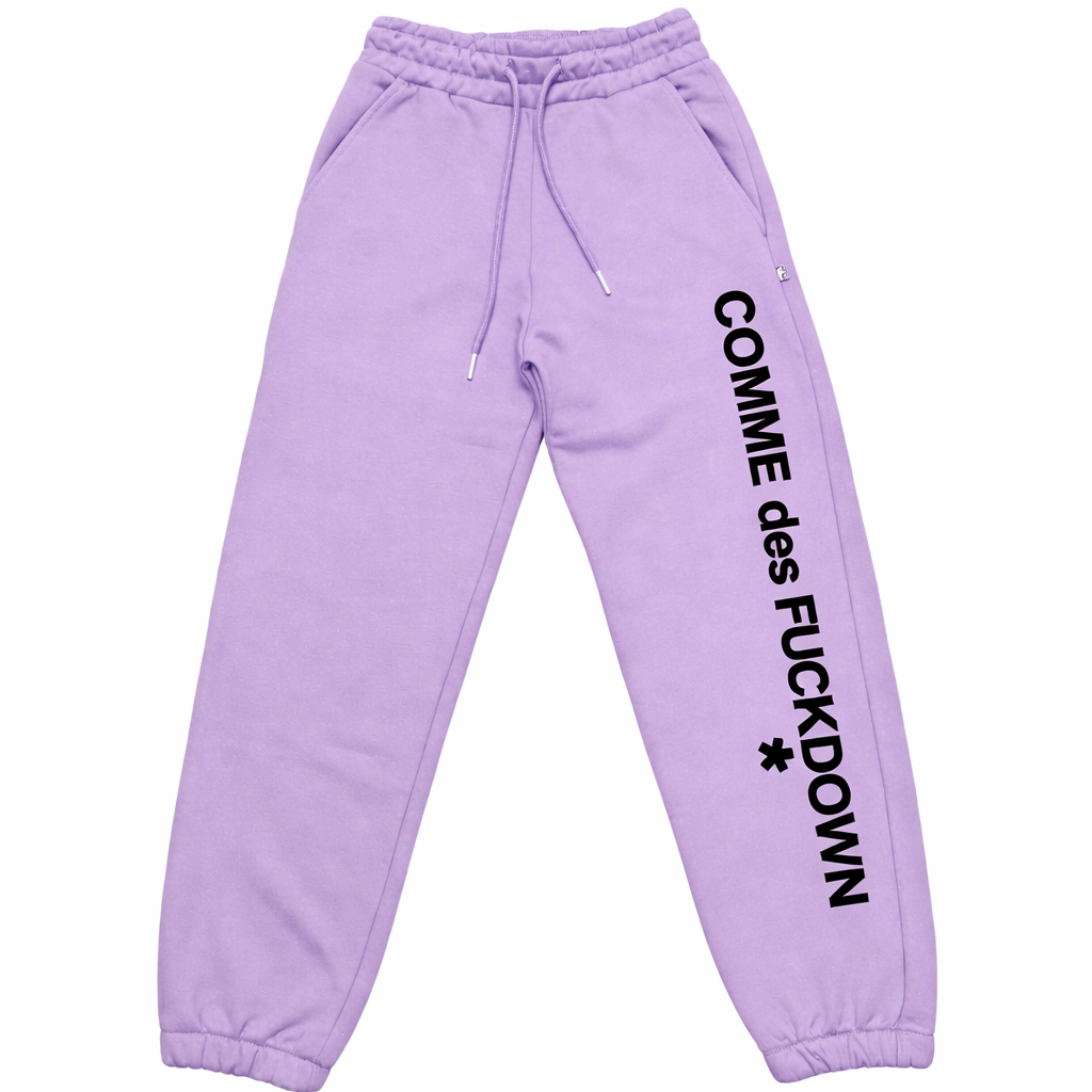 Comme Des Fuckdown Woman Trousers Sweatshirt Lilla Lilac