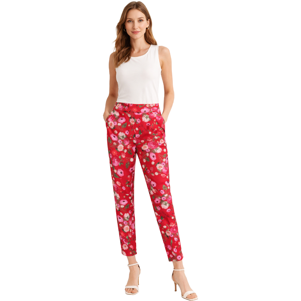Elisabetta Franchi Trousers Print Floreale — view 2