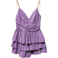 Elisabetta Franchi Woman Dress Short Ruches Purple