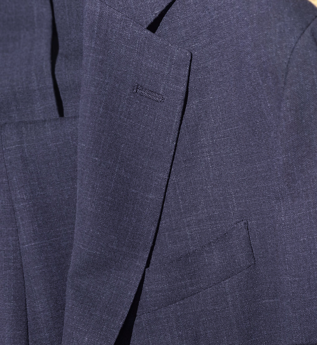 Loro Piana Suit Wool & Silk Blue — view 5