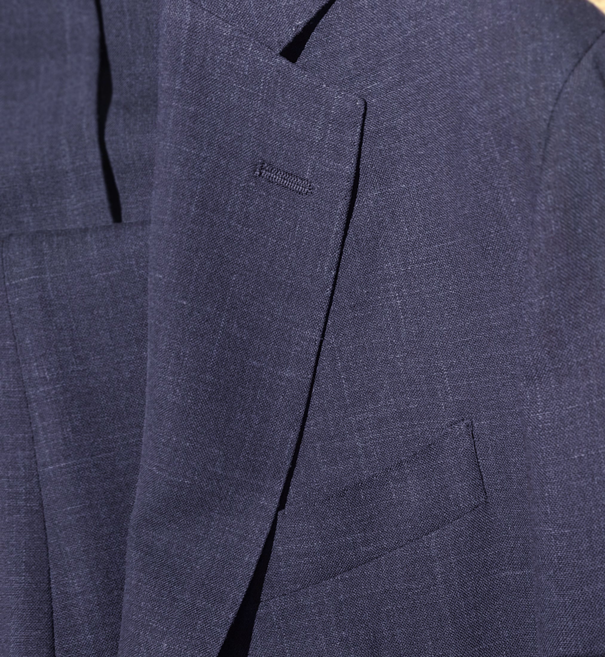 Loro Piana Suit Wool & Silk Blue — view 5