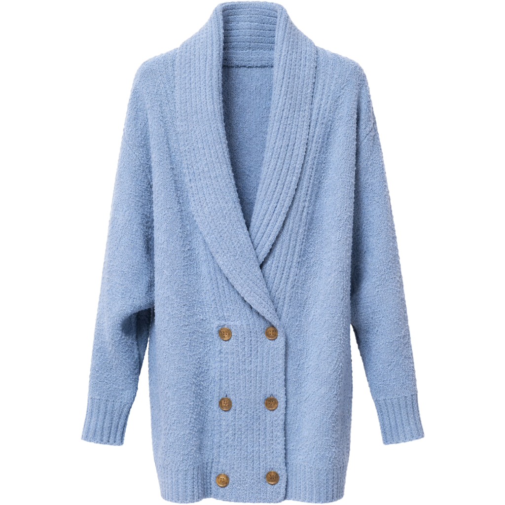 cappotto blu doppio petto