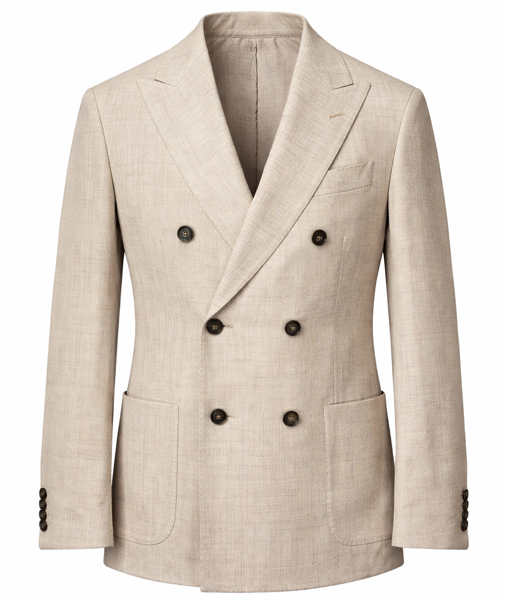 Loro Piana Suit Double-Breasted Wool & Silk — view 3