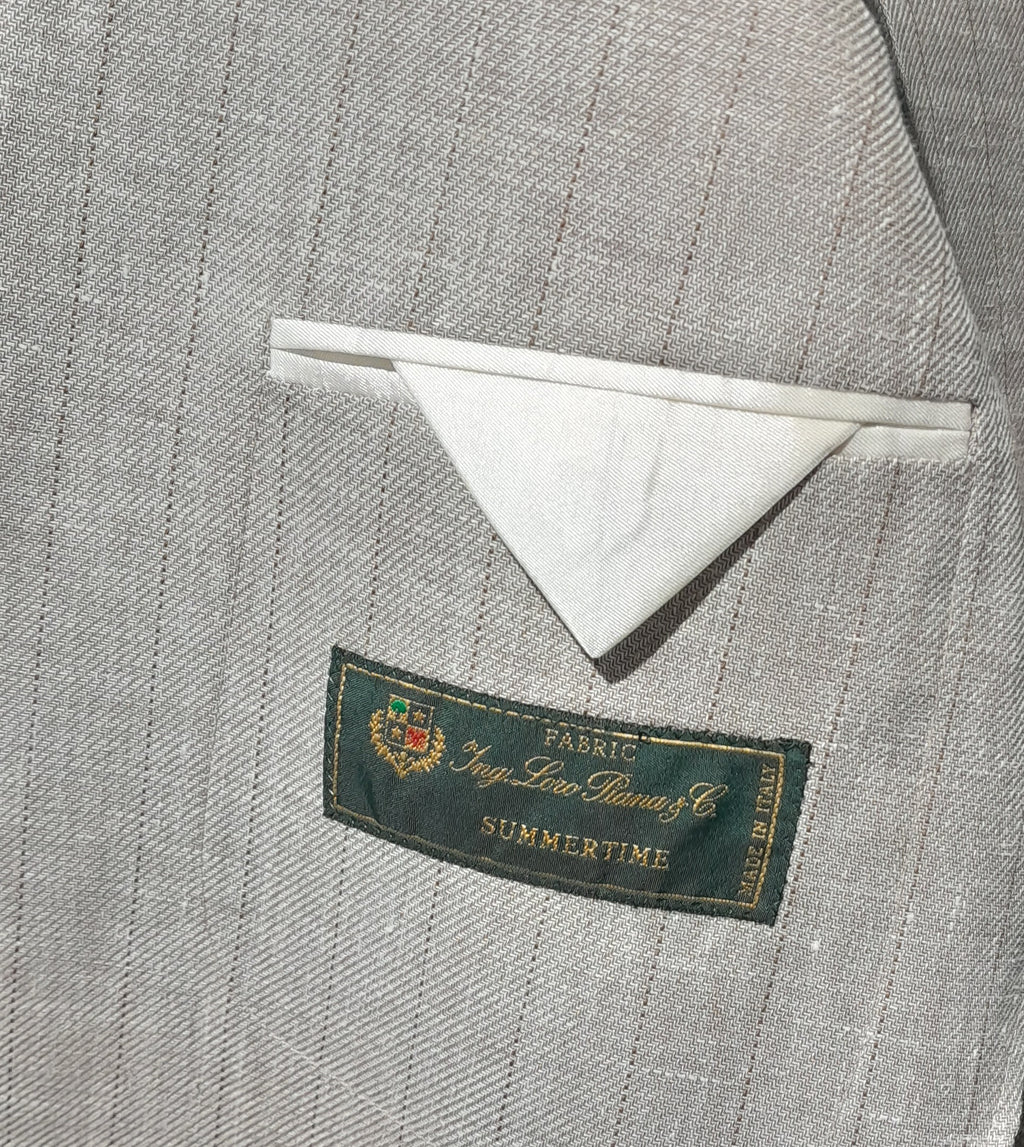 Loro Piana Suit Double-Breasted Pinstripe — view 3