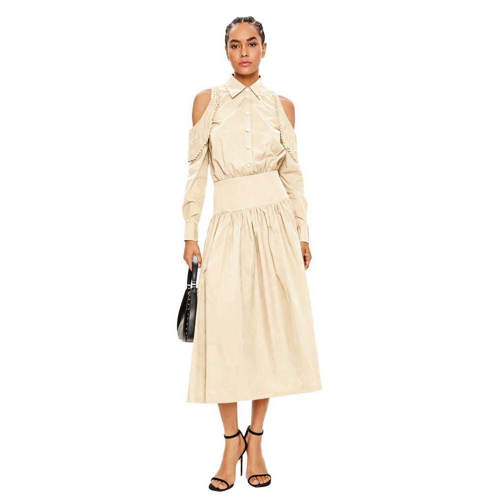 Pinko Woman Dress Hazzard Beige