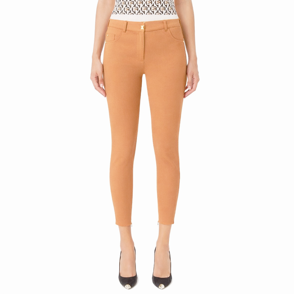 Elisabetta Franchi Trousers Cappuccino Gold