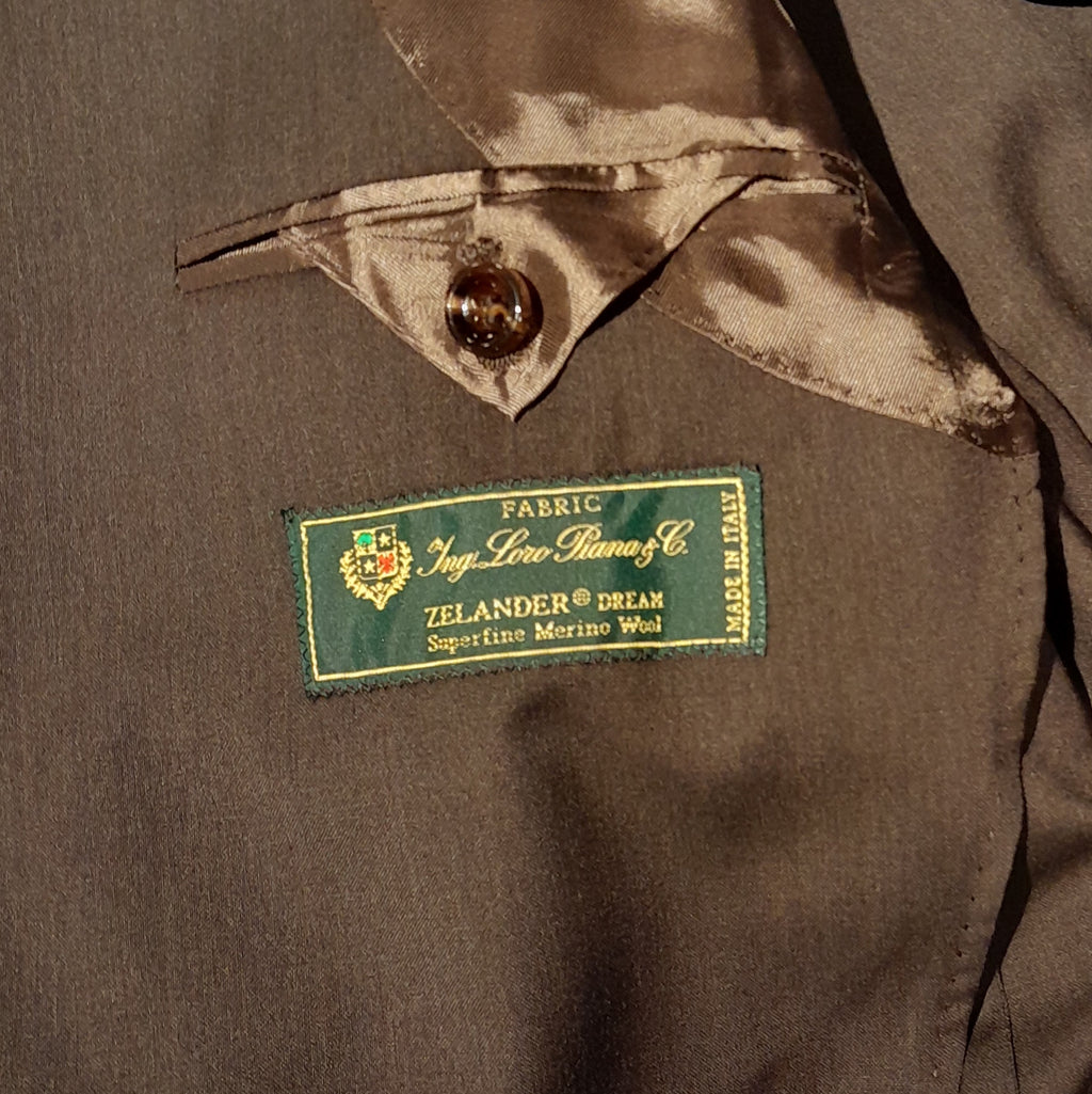 Loro Piana Suit Wool Brown — view 3