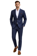 Loro Piana Suit Wool Blue Navy
