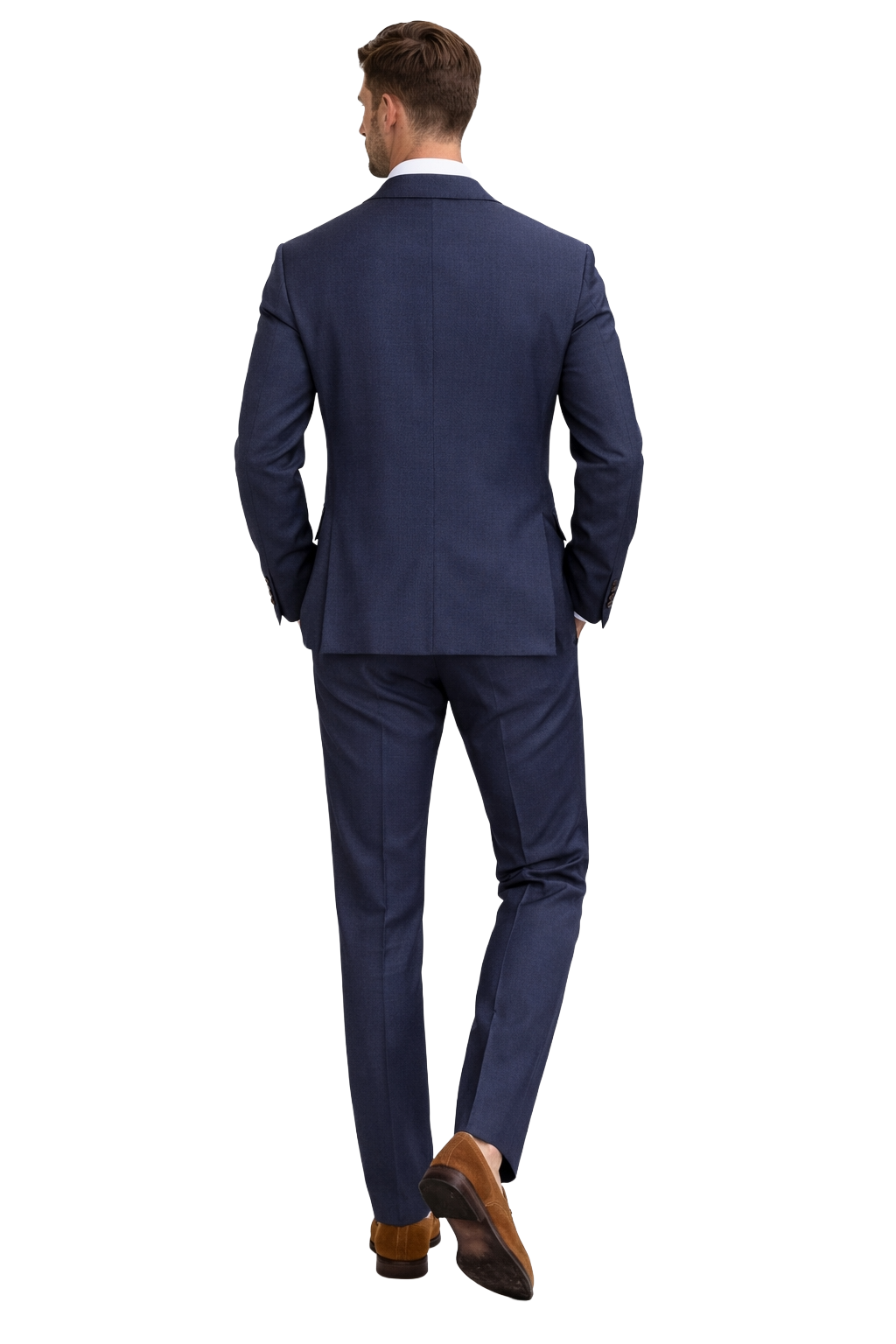 Loro Piana Suit Wool Blue Navy — view 2