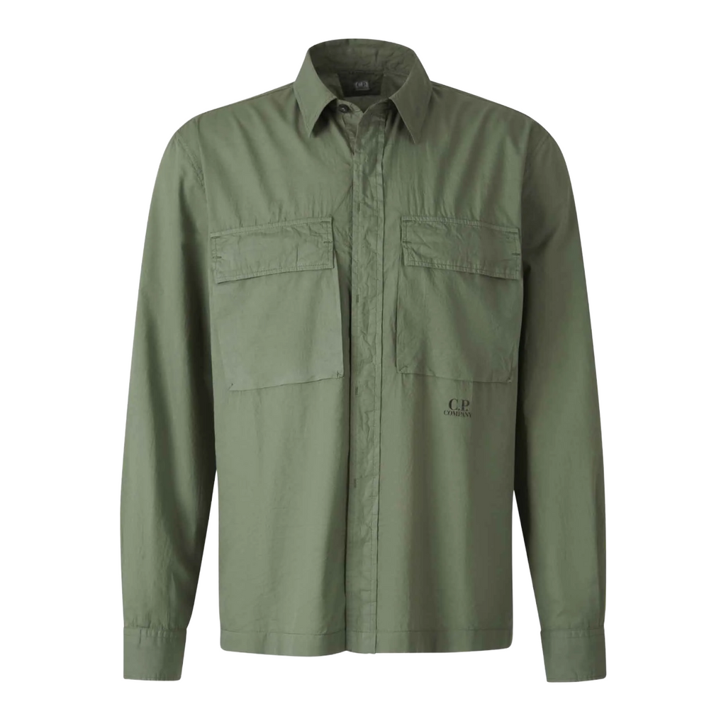 C.P. Company Man Shirt Mussola Light Green