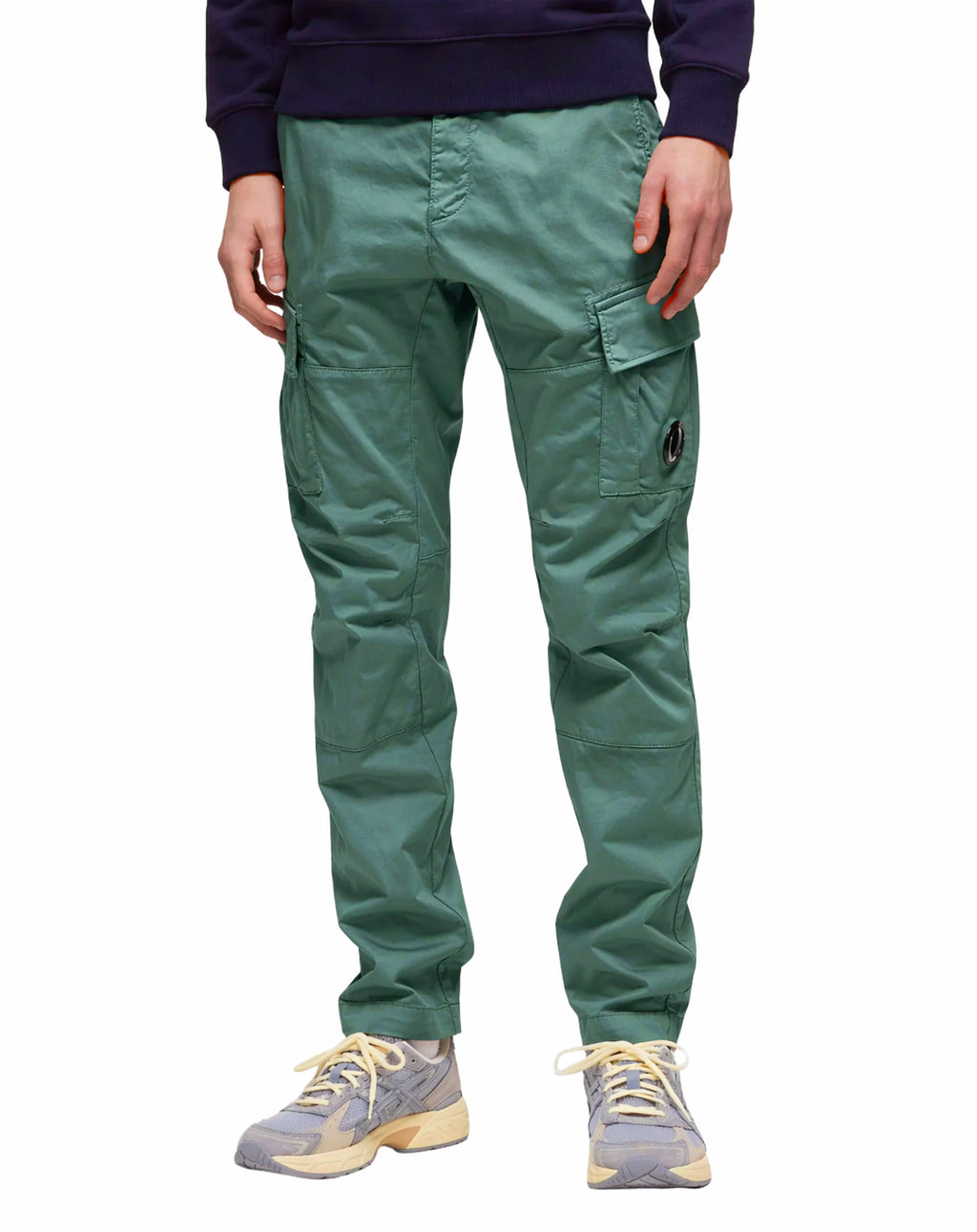 pantaloni cargo verde menta