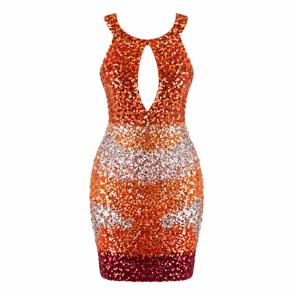 Abito Martin Red Sequins 