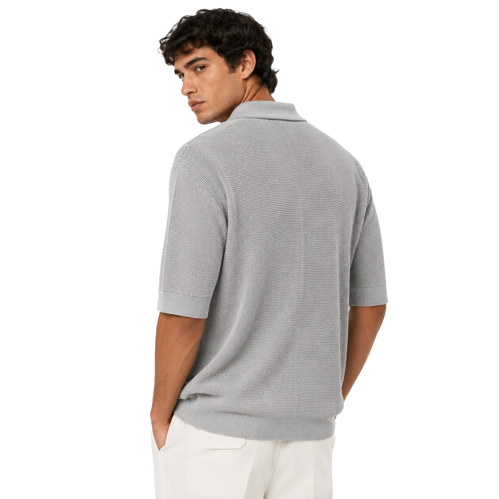 Dolce & Gabbana Man Polo Henley Grey
