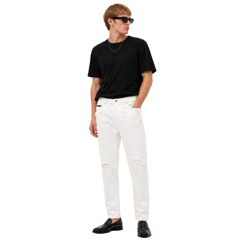 Dolce & Gabbana Man White Trousers