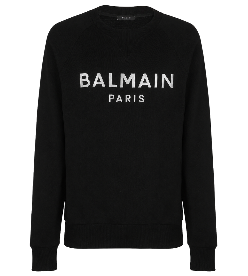 Balmain Man Black Sweatshirts