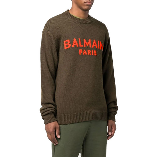 Balmain Man Brown Sweaters