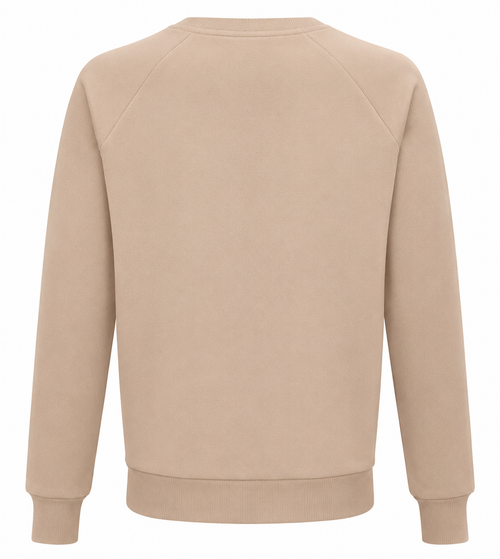 Balmain Man Sweatshirt Crew Neck Beige
