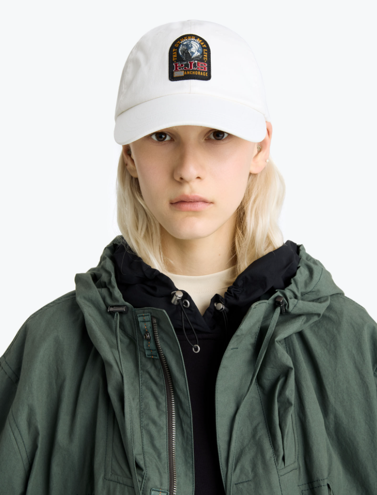 Parajumpers Man Cappellino Sample Star Caps White