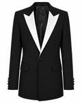 Balmain Viscose Jacket Elegante Rever Bianchi White