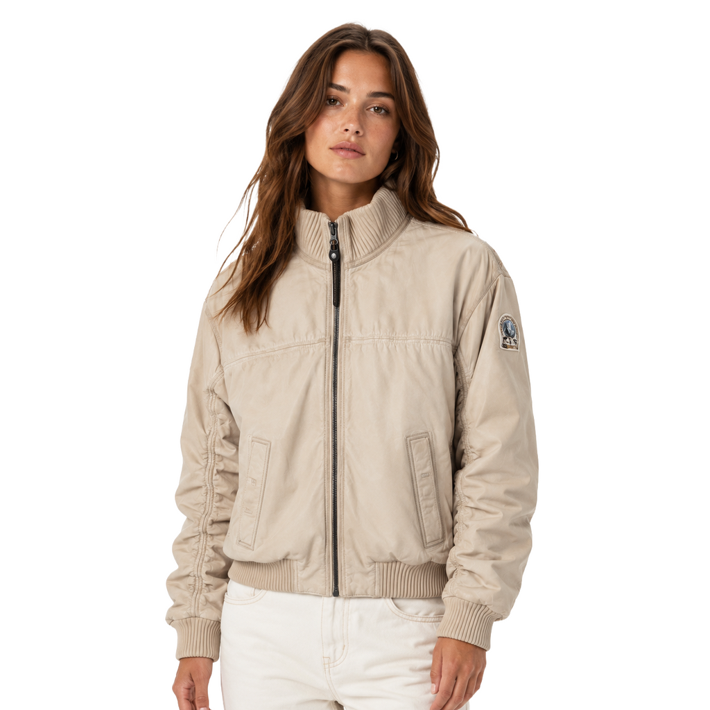 Parajumpers Jacket Diana Leather Beige