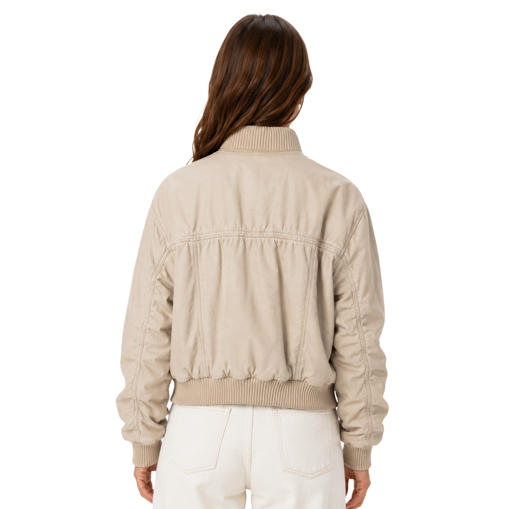 Parajumpers Jacket Diana Leather Beige — view 2
